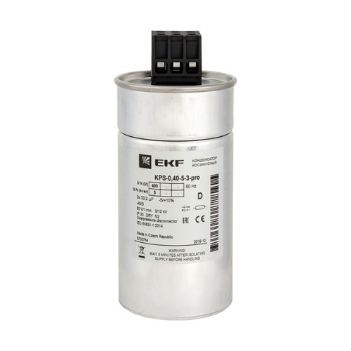Конденсатор косинусный КПС-0,4-5-3 PRO | код kps-0,4-5-3-pro | EKF фото 2
