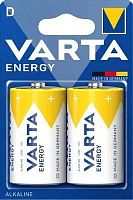 Батарея Varta Energy LR20 BL2 Alkaline D (2шт) блистер | код 1955921 | VARTA