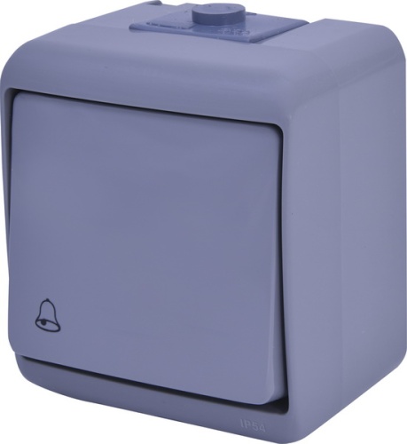Кнопка звонок (серый) (IP54) VHE-4-SR | код 004668063 | ETI