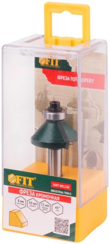 Фреза кромочная конусная с подшипником DxHxL=30х12х57.3 мм | код 3607-081230 | FIT фото 3 Фреза кромочная конусная с подшипником DxHxL=30х12х57.3 мм | код 3607-081230 | FIT фото 3