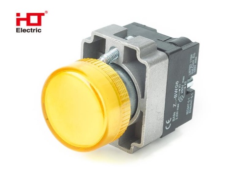 Лампа сигнальная CB2-BV65(LED) желтый 230В IP54 HLT | код 085-06-075 | HLT