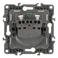 Розетка 2P+E Schuko, 16A-250В, б.л., Эра12, шампань, 12-2001-04 | код Б0014684 | ЭРА