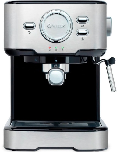 Кофеварка рожковая Vitek VT-1520 850Вт серебристый/черный | код 1372290 | VITEK