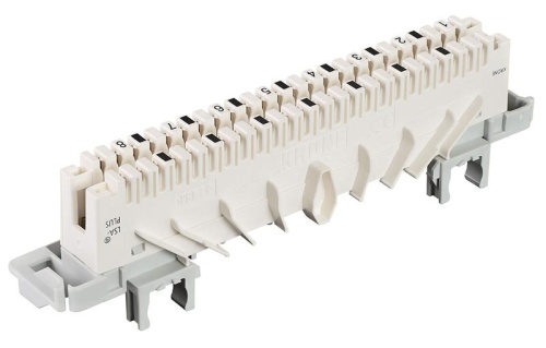 Плинт размыкаемый 7015 1 008-01 LSA PROFIL 2/­8x a-b-s НЗ маркировка 1-8 для экранир. цепей | код. 25935 | KRONE