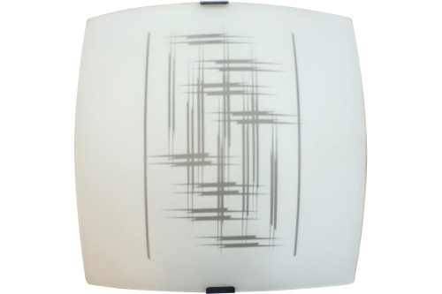 Светильник НПБ-09-60-003 М83 Элегант матовый белый клипсы штамп металлик ИУ | код 1005205729 | Элетех
