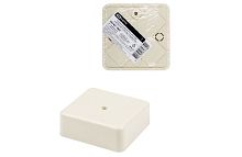 Коробка распаячная КР 100х100х29 ОП, сл. кость, IP40, инд. штрихкод TDM | код SQ1401-1807 | TDM