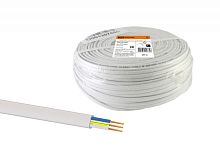 Шнур ШВВП 3х0.5 ГОСТ (бухта 200м) белый | код SQ0120-0027 | РЭМЗ ТМ
