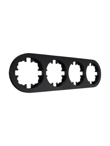 Рамка 4-м OSEN горизонт. круглая механизм черн. бархат LEZARD 744-4200-149 Рамка 4-м OSEN горизонт. круглая механизм черн. бархат LEZARD 744-4200-149