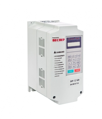 Преобразователь частоты 3,7кВт 380В, со съемным пультом | код EI-9011-005H | Веспер