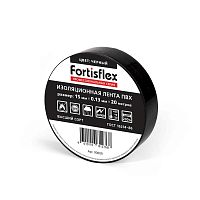 Изолента ПВХ 15x0.13х20 (черн) | код 90809 | Fortisflex