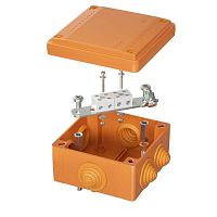 Коробка пластиковая FS с кабельными вводами и клеммниками IP55 100х100х50мм | код FSB11404 | DKC