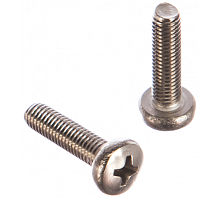 Винт DIN7985 М6х50 полукруглая голова класс прочности 4.8 покрытие цинк | код DIN7985-М6х50 | Крепдил