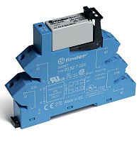 Модуль интерфейсный (сборка 41.52.9.110.0010 + 93.52.0.240), электромеханическое реле, 2CO 8A, контакты AgNi, питание 220В DC, категория защиты IP20, безвинтовые клеммы (пружинный зажим) | код 38.62.0.240.0060 | FINDER