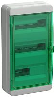 Корпус пластиковый КМПн-36 IP65 зел. прозр. дверь TEKFOR | код TF5-KP72-N-36-65-K03-K06 | IEK