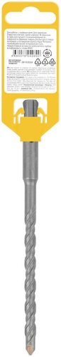 Бур по бетону SDS PLUS профи W-образная вставка двойная спираль 8х160мм FIT 32808 фото 4