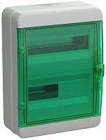 Корпус пластиковый КМПн-24 IP65 зел. прозр. дверь TEKFOR | код TF5-KP72-N-24-65-K03-K06 | IEK