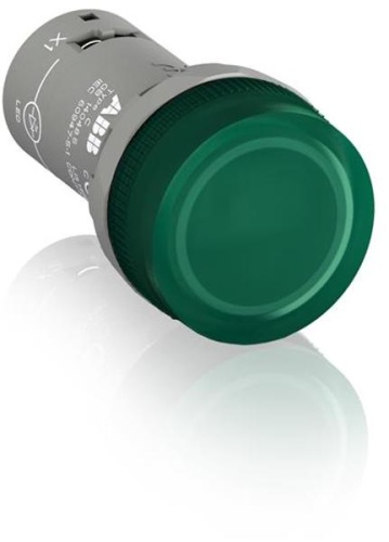 Лампа CL2-501G зеленый со встроенным светодиодом 12В DC CL2-501G | код 1SFA619403R5012 | ABB