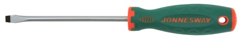 D71S5150 Отвертка стержневая шлицевая ANTI-SLIP GRIP, SL5.5х150 мм | код D71S5150 | JONNESWAY