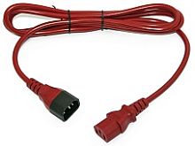 Hyperline PWC-IEC13-IEC14-3.0-RD Кабель питания монитор-компьютер IEC 320 C13 - IEC 320 C14 (3x1.0), 10A, прямая вилка, 3м, цвет красный (ПВС-АП-3*1,0-250-C13C14-10-3,0 ГОСТ 30851.1-2002 (МЭК 60320-1:1994)) | код 281864 | Hyperline