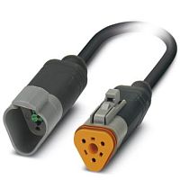 Кабель для датчика / исполнительного элемента SAC-3P-DTMS/ 1,5-PUR/DTFS | код 1415005 | PHOENIX CONTACT