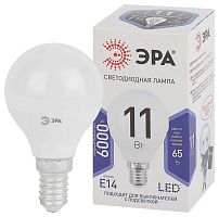 Лампа светодиодная P45-11W-860-E14 шар 880лм | Код. Б0032990 | ЭРА