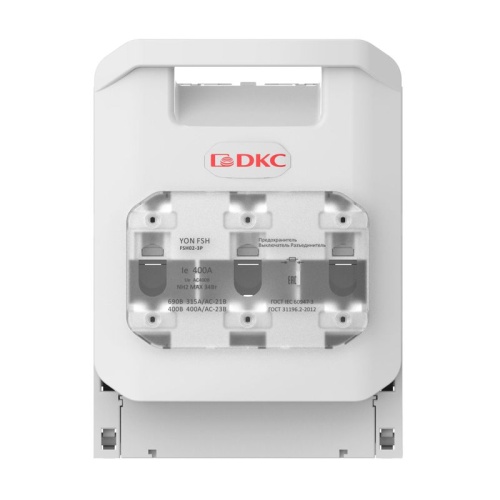 Горизонтальный Предохранитель Выключатель Разъединитель 400А 3P крепление на монтажную плату | код FSH02-3P | DKC фото 2