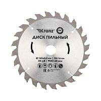 Диск пильный 165мм х24зуб х20/16мм | код. KR-92-0105 | Kranz