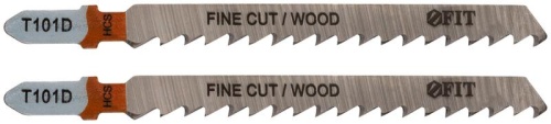 Полотно по дереву HCS шлифованные под свободным углом зубья 100/74/4мм (T101D) (уп.2шт) FIT 40950 фото 2