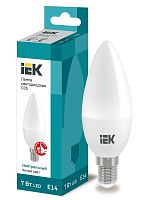 Лампа светодиодная ECO C35 свеча 7Вт 230В 4000К E14 | код. LLE-C35-7-230-40-E14 | IEK