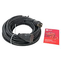 Удлинитель Зевс 2.0 50м с заземлением КГ 3*2,5 16А/4кВт IP44 PROxima | код USB02-16-325-1-50-IP44 | EKF