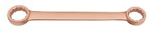 Ключ гаечный накидной двусторонний плоский 27х30 искробезопасный сплав BeCu | код 1095204 | Hortz