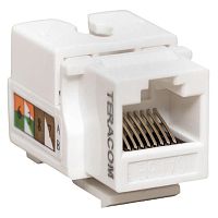 Модуль Keystone RJ45 кат.5E неэкранир. 110 IDC 90град. бел. TERACOM PRO | код TRP-KSTN-90D-5EUTP-WH | EKF