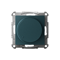 ATLASDESIGN СВЕТОРЕГУЛЯТОР (диммер) повор-нажим, LED, RC, 400Вт, мех., ИЗУМРУД | код ATN000823 | Systeme Electric