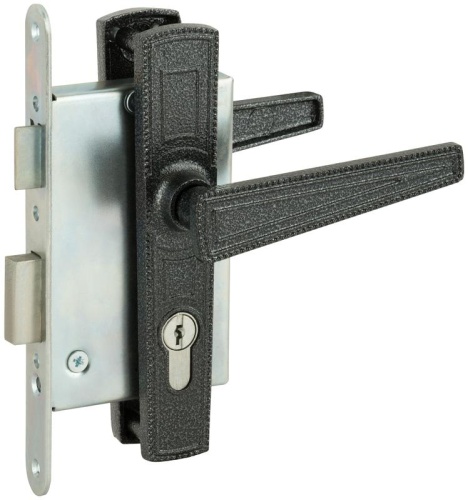 Замок врезной с ручками "Зенит" ЗВ4-3.01 серебр. 67001 фото 2 Замок врезной с ручками "Зенит" ЗВ4-3.01 серебр. 67001 фото 2