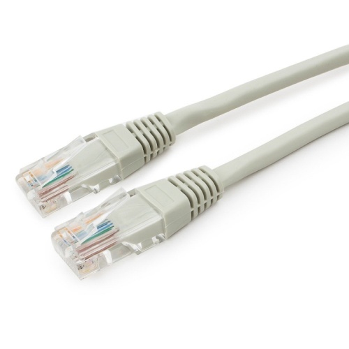Патч-корд UTP Cablexpert PP12-5M кат.5e, 5м, литой, многожильный (серый) | код PP12-5M | Cablexpert