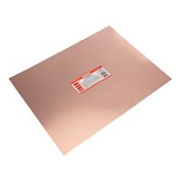 Стеклотекстолит 2-сторонний 350x450x1.5 мм 35/35 (35 мкм) REXANT | код 09-4083 | REXANT