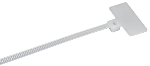 Хомут P6.6 маркерный белый 2.5х200мм 100шт/упак IEK | код UHH14-D025-200-100-K01 | IEK