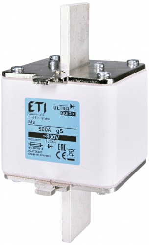 Предохранитель NH-3/gS 350A 800V | код 004725232 | ETI