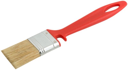 Кисть флейцевая "Крафт" 35мм натур. свет. щетина пластик. ручка с выемкой КУРС 00842 фото 2