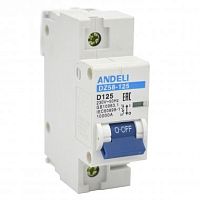 Автоматический выключатель DZ58-125 1P 100A 6KA х-ка (8-12In) (ANDELI) | код ADL01-633 | ANDELI