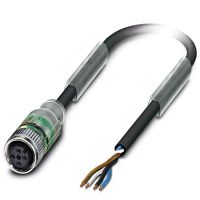 Кабель для датчика / исполнительного элемента SAC-4P- 1,5-PVC/M12FS-2L | код 1415596 | PHOENIX CONTACT
