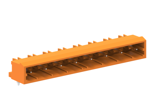 478316 Вилка на плату MCS, горизонт., шаг 7.62мм2, 16 конт., оранж., шт | код 478316 | SUPU