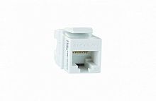 Модуль розеточный Keystone категории 5e UTP 1xRJ45 T568A/B белый | код 16B-U5-03WT | Eurolan