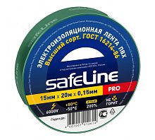 Изолента ПВХ зеленая 15мм 20м Safeline | код 9364 | SafeLine