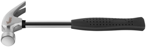 Молоток-гвоздодер 25мм 340г метал. ручка; резинов. рукоятка КУРС 44612 фото 3