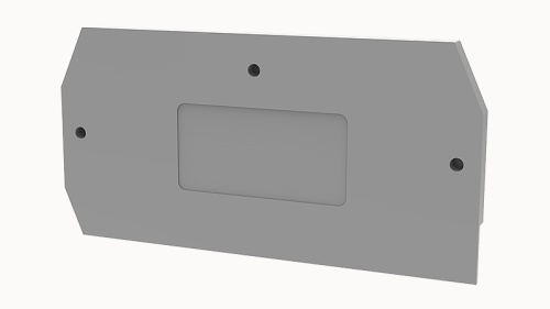 D-WS1.5-01P-11-00Z(H) Заглушка торцевая, для клеммных блоков WS1.5, серый изол. (шир. 2.5 мм) | код 11060000087 | DEGSON