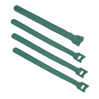 Cabeus CLAMP-210-GN Хомут для кабеля, липучка с мягкой застежкой, 210x14 мм, зеленый (10 шт.) | код 9364c | Cabeus