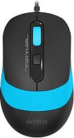 Мышь A4Tech Fstyler FM10S черный/синий оптическая (1600dpi) silent USB (3but) | код 1929944 | A4TECH