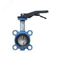 Затвор дисковый поворотный чугунный Tecfly Ду 40 Ру16 с рукояткой, диск нерж сталь, манжета EPDM | код VPI4449-02EP0040 | TECOFI