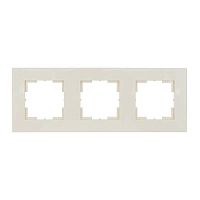Аксиома Рамка 3 поста МРФИ11.16.00.00, слоновая кость | код 122014 | Кунцево-Электро
